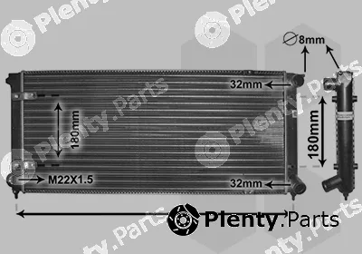 Van Wezel 58002041 — Radiator, engine cooling