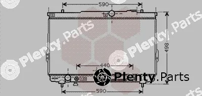 Van Wezel 82002112 — Radiator, engine cooling