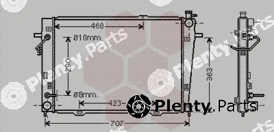 Van Wezel 82002167 — Radiator, engine cooling