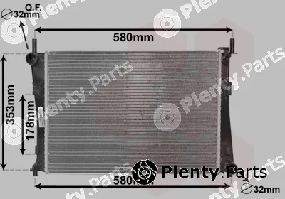 Van Wezel 18002325 — Radiator, engine cooling
