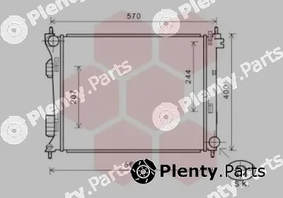 Van Wezel 82002274 — Radiator, engine cooling