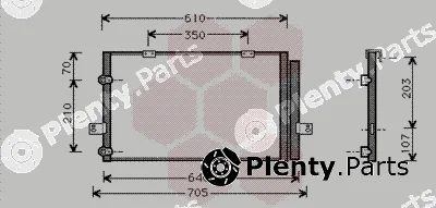 Van Wezel 02005078 — Condenser, air conditioning