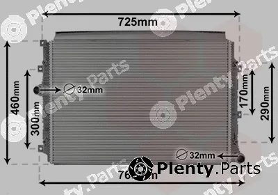 Van Wezel 58012704 — Radiator, engine cooling