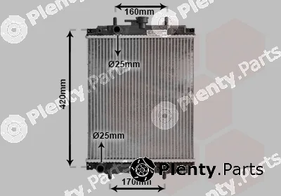 Van Wezel 11002046 — Radiator, engine cooling