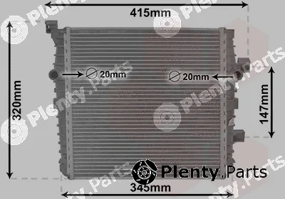 Van Wezel 58012719 — Radiator, engine cooling