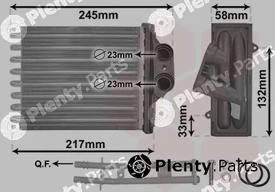 Van Wezel 17006350 — Heat Exchanger, interior heating *** IR PLUS ***