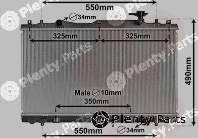 Van Wezel 52002126 — Radiator, engine cooling