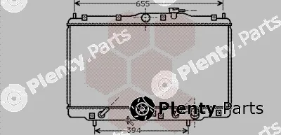 Van Wezel 25002094 — Radiator, engine cooling