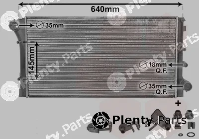 Van Wezel 17002295 — Radiator, engine cooling *** IR PLUS ***