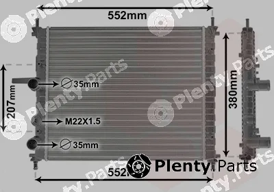 Van Wezel 17002182 — Radiator, engine cooling *** IR PLUS ***