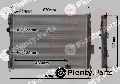 Van Wezel 13002414 — Radiator, engine cooling