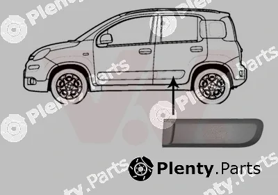 Van Wezel 1607427 — Trim/Protection Strip, door