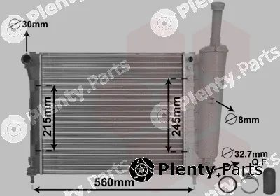 Van Wezel 17002345 — Radiator, engine cooling *** IR PLUS ***