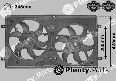 Van Wezel 5875749 — Fan, engine cooling