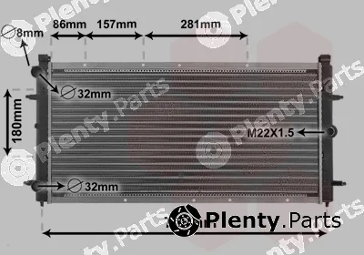 Van Wezel 58002114 — Radiator, engine cooling