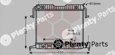 Van Wezel 37002086 — Radiator, engine cooling