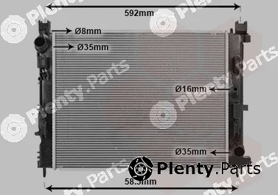 Van Wezel 15012700 — Radiator, engine cooling