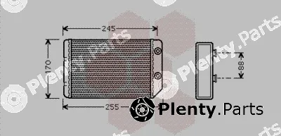 Van Wezel 37006314 — Heat Exchanger, interior heating