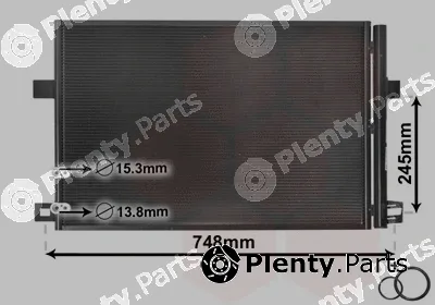 Van Wezel 58005369 — Condenser, air conditioning