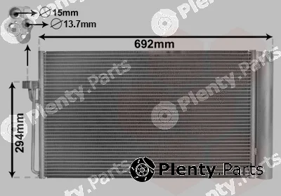 Van Wezel 06005273 — Condenser, air conditioning