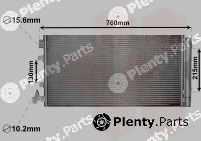 Van Wezel 43005449 — Condenser, air conditioning