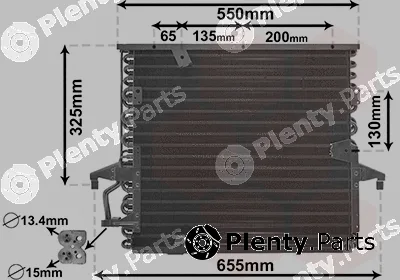 Van Wezel 06005180 — Condenser, air conditioning