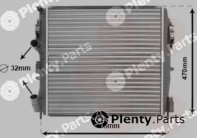 Van Wezel 43002325 — Radiator, engine cooling