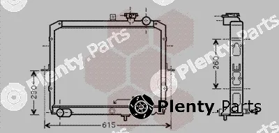 Van Wezel 83002036 — Radiator, engine cooling