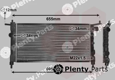 Van Wezel 37002183 — Radiator, engine cooling