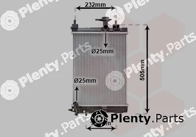 Van Wezel 11002071 — Radiator, engine cooling