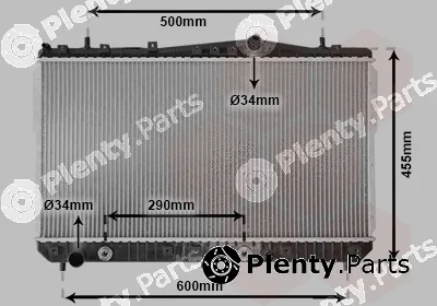 Van Wezel 81002053 — Radiator, engine cooling