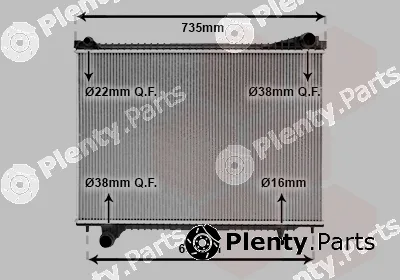 Van Wezel 77012700 — Radiator, engine cooling