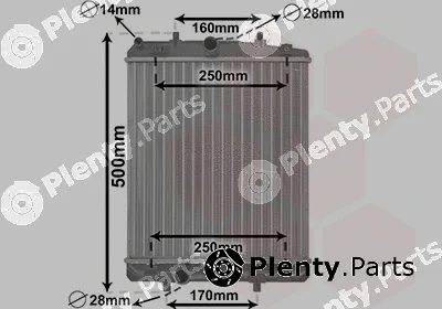 Van Wezel 53002364 — Radiator, engine cooling
