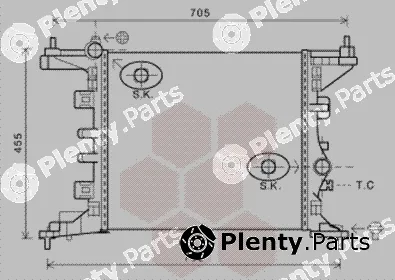 Van Wezel 37002568 — Radiator, engine cooling