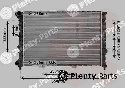 Van Wezel 01002029 — Radiator, engine cooling