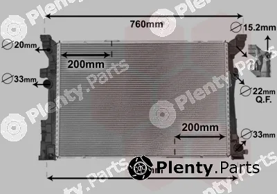 Van Wezel 30002654 — Radiator, engine cooling