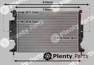 Van Wezel 18002643 — Radiator, engine cooling