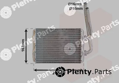 Van Wezel 43006220 — Heat Exchanger, interior heating