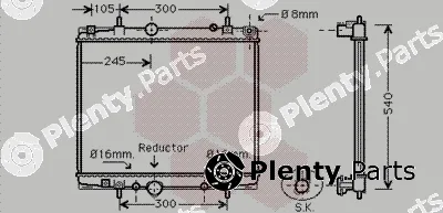 Van Wezel 40002276 — Radiator, engine cooling
