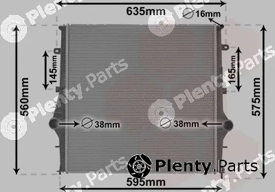 Van Wezel 01012701 — Radiator, engine cooling
