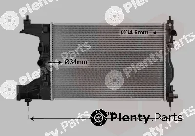 Van Wezel 08012704 — Radiator, engine cooling