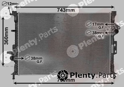 Van Wezel 18012711 — Radiator, engine cooling