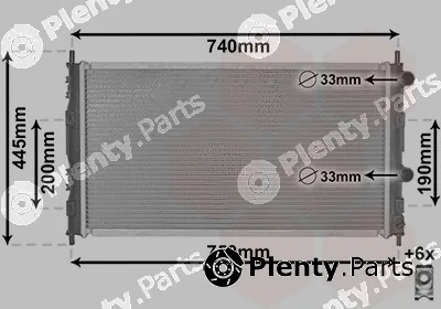 Van Wezel 07002076 — Radiator, engine cooling