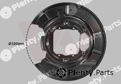 Van Wezel 0639374 — Splash Guard, brake disc