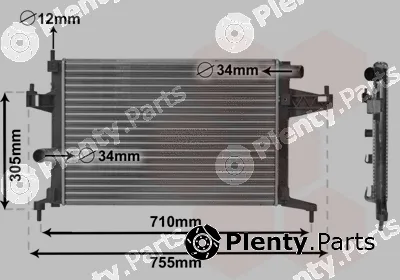 Van Wezel 37002306 — Radiator, engine cooling