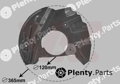 Van Wezel 0685372 — Splash Guard, brake disc