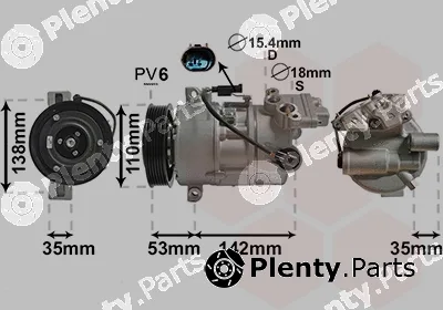Van Wezel 0600K393 — Compressor, air conditioning