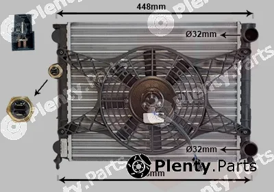Van Wezel 98002003 — Radiator, engine cooling