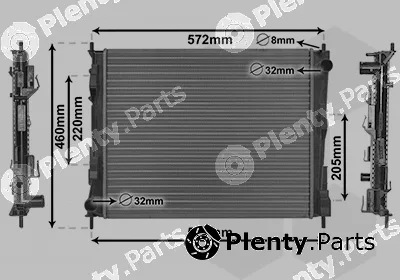 Van Wezel 43002374 — Radiator, engine cooling