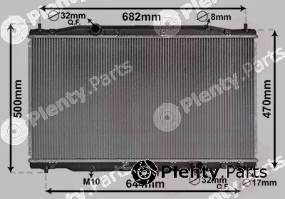 Van Wezel 25012226 — Radiator, engine cooling